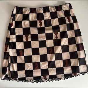 Urban Outfitters checkered skirt